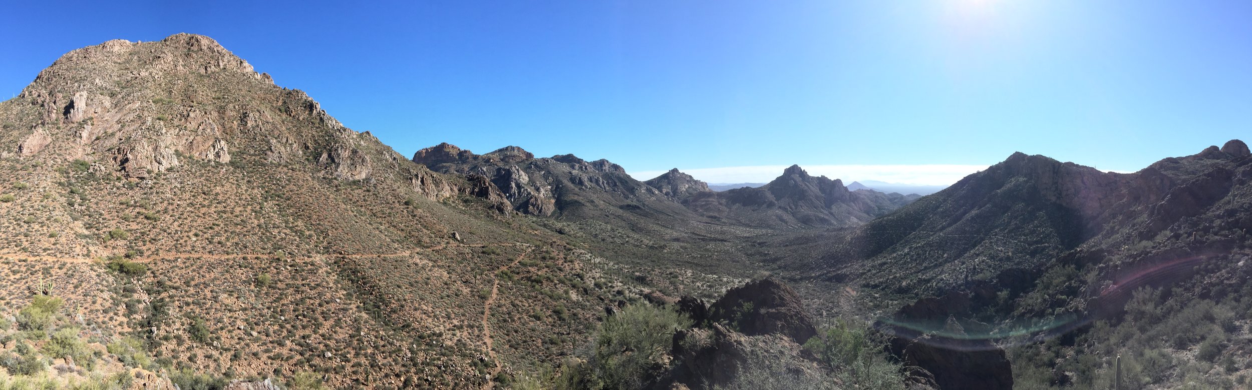 Making my way up into the mountains towards Tonto National Forest